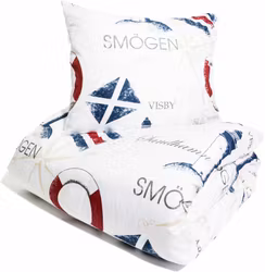 Kust Bäddset Microfiber Vit Enkeltäcke 150x210 Lord Nelson Victory