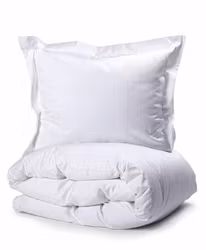Liverpool Bäddset Vit Satin Enkeltäcke 150x210 Kosta Linnewäfveri
