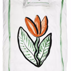 Tulip Påslakanset Vit Enkeltäcke 150x210 Kosta Linnewäfveri