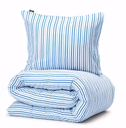 Naverstad Bäddset Blå Bäckebölja Enkeltäcke 150x210 Kosta Linnewäfveri