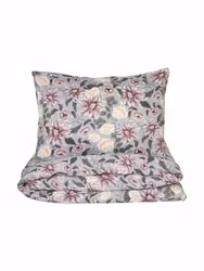 Bollungen Bäddset Grå Satin Enkeltäcke 150x210 Kosta Linnewäfveri