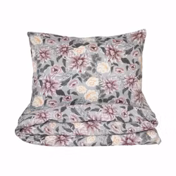 Bollungen Påslakanset Grå Satin Dubbeltäcke 230x220 Kosta Linnewäfveri