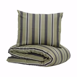 Heestrand Påslakanset Grön Satin Enkeltäcke 150x210 Lord Nelson