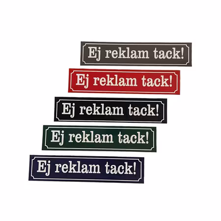 Ej reklam tack! 3-pack