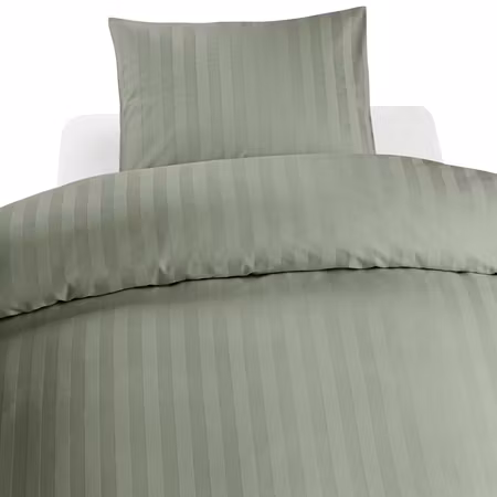 Hotell Satin Grön bäddset från Borganäs of Sweden 150x200 Enkeltäcke