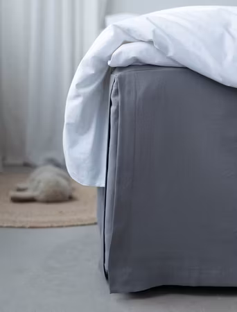 Sängkappa Mörkgrå Borganäs of Sweden  Enkelsäng 90x200+45