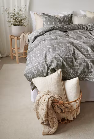 Bäddset Walle Grön 150x210 cm Borganäs of Sweden