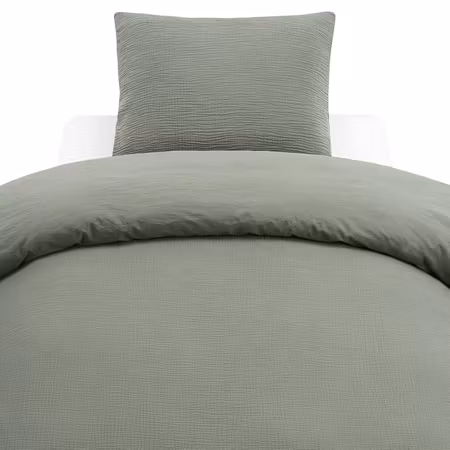 Bäddset Rolling Grön Borganäs of Sweden Enkeltäcke 150x210
