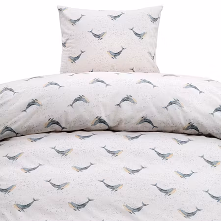 Valsång Blå Bäddset Borganäs of Sweden Enkeltäcke 150x210