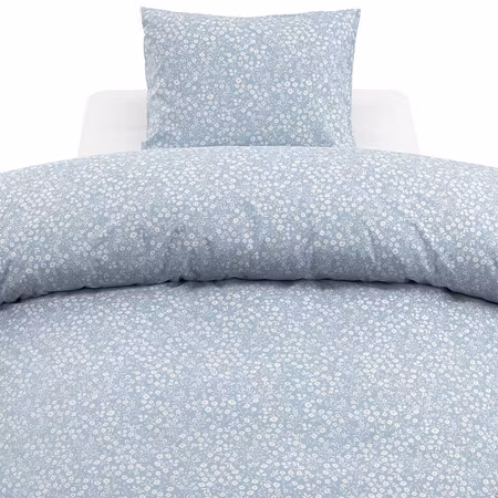 Hedda Ljusblå Bäddset  Borganäs of Sweden Enkeltäcke 150x210