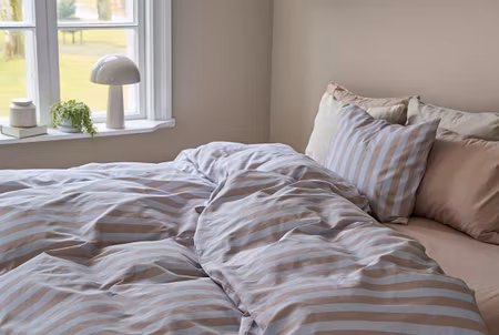Sanna Stripe Multi Bäddset Borganäs of Sweden Enkeltäcke 150x210
