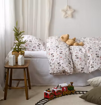 Fingal jul bäddset vit 150x210 cm