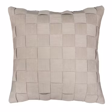 Check kuddfodral Creme 45x45