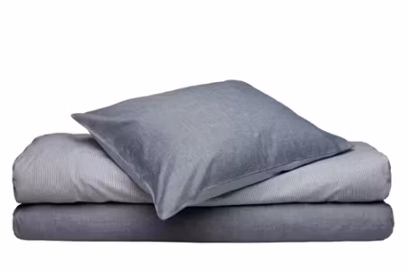 Bäddset 2-dels Runmarö, Marinblå/Vit