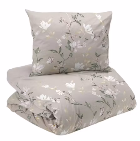 Emma Beige Pastell Satin Bäddset 150x210