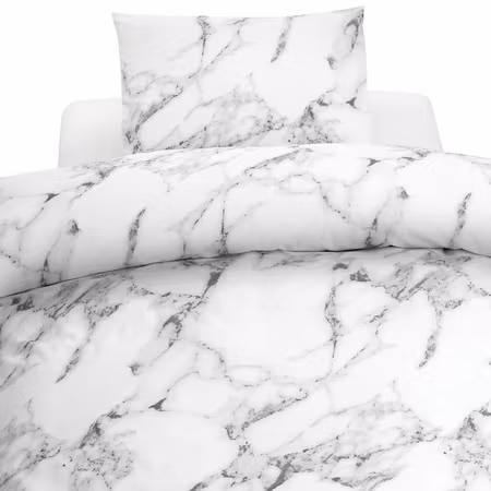 Marmor Vit Bäddset Enkeltäcke 150x210