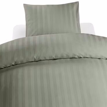 Satin Grön bäddset från 150x200 Enkeltäcke
