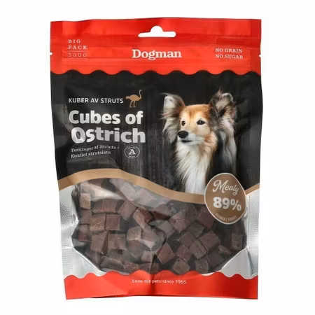Cubes of ostrich 300g