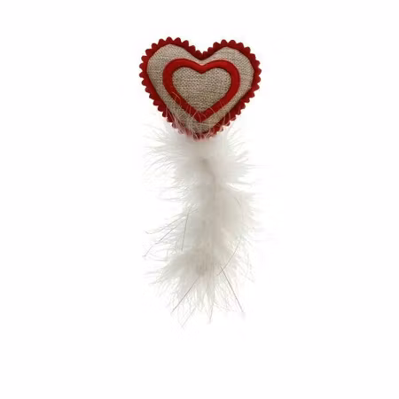 Leksak Valle hjärta med fjäder Flerfärgad 20cm
