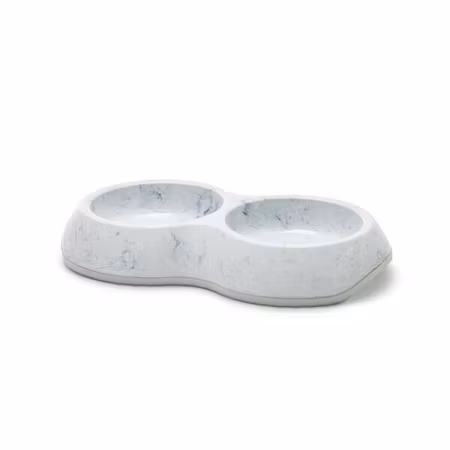 Savic Matskål Delice marble dubbel Grå 2x200ml