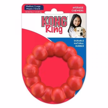 KONG Leksak Ring Classic Röd M/L 11cm