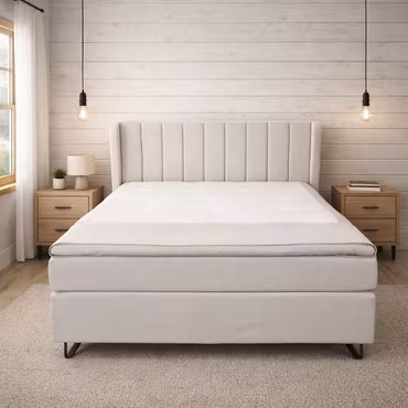 Kontinentalsäng Royal Smålandsbädden Paketpris med gavel. Medium+Fast