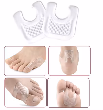 3-Pack Multifunktionellt fotskydd i självhäftande gel