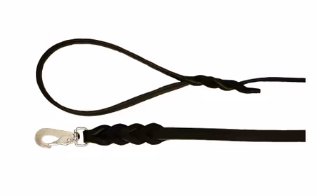 Läderkoppel Svart  180 cm