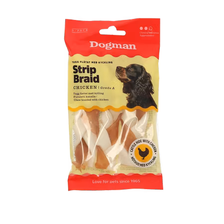 Tugg Flätat med Kyckling 3p Vit 12,5cm
