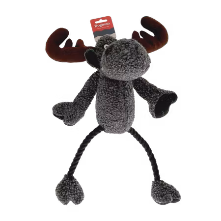 Hundleksak Älg med pip Grå 50cm