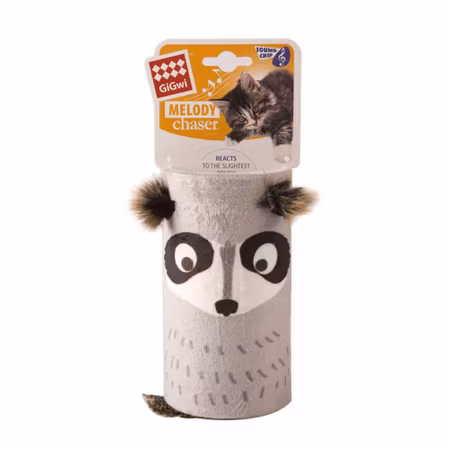 GiGwi Kattleksak MelodyChaser Tvättbjörn