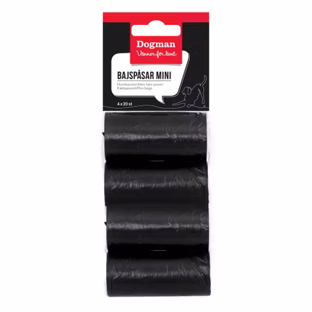 Bajspåsar Mini Svarta 4x20p