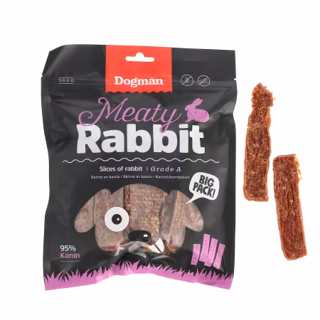Meaty Slices of Rabbit Hundgodis 300g