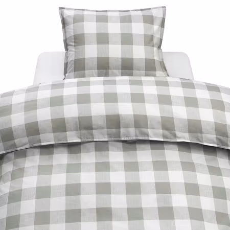 Bäddset Ruta Grön 150x210 cm  Borganäs of Sweden