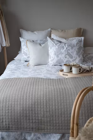 Bäddset Tilly Grå 150x210 cm Borganäs of Sweden