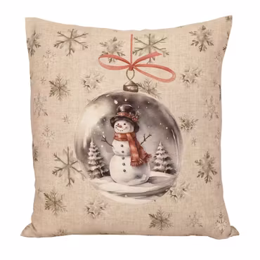 Snögubbe kuddfodral Beige 45x45 Redlunds