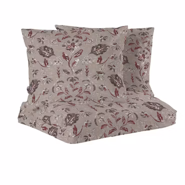 Bäddset Ingela satin kingsize Mullvad 220x210 Redlunds