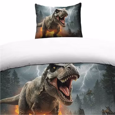Dinosaur Multi Bäddset Enkeltäcke 150x210