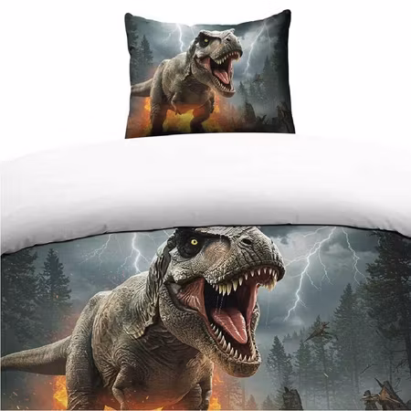 Dinosaur Multi Bäddset Enkeltäcke 150x210