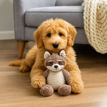 Leksak CozyRaccoon Grå L 35cm