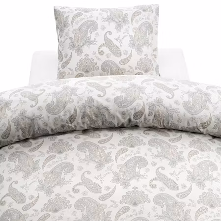 Tilly Grå Bäddset Enkeltäcke Borganäs of Sweden 150x210