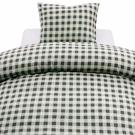 Turild Grön Bäddset Enkeltäcke 150x210 Harmony