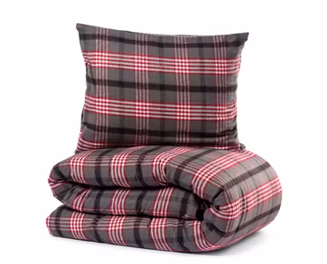 Bäddset Skaveröd Flanell Vinröd 150x210 Lord Nelson