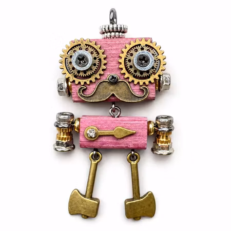 Steampunk Robot - Mustasch-Ola