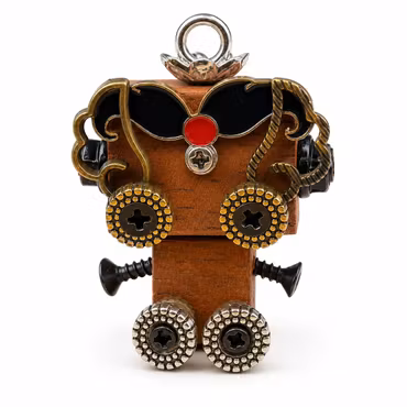 Steampunk Minibot - Mustasch-Morris