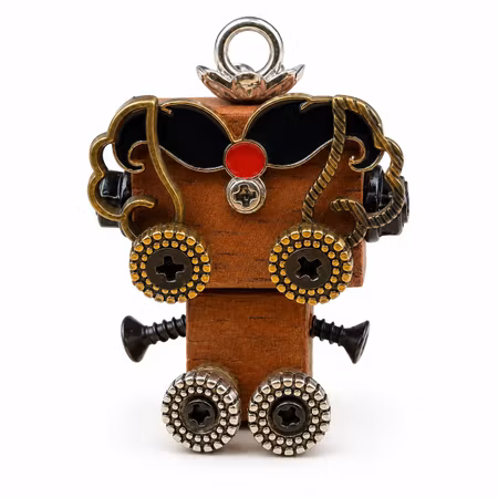 Steampunk Robot - Mustasch-Morris