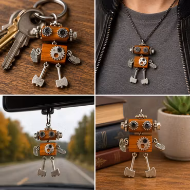 Steampunk Minibot - Trä-Trixie
