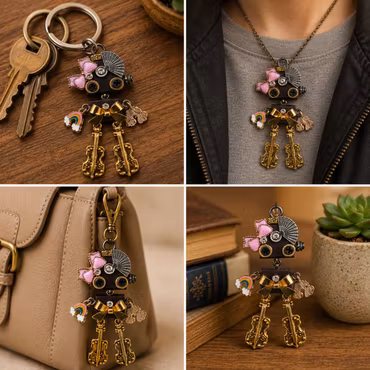 Steampunk Minibot - Bowtie Banjo