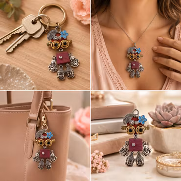Steampunk Minibot - Fröken Blåsippa