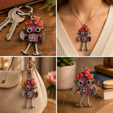 Steampunk Minibot - Plum Pop Polly